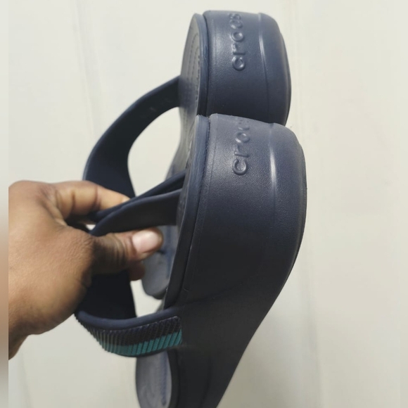 Crocs Monterey Beaded Women's Wedge Flip Flops Sandals Size 8✌️ - Picture 4 of 9